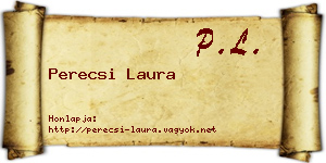 Perecsi Laura névjegykártya